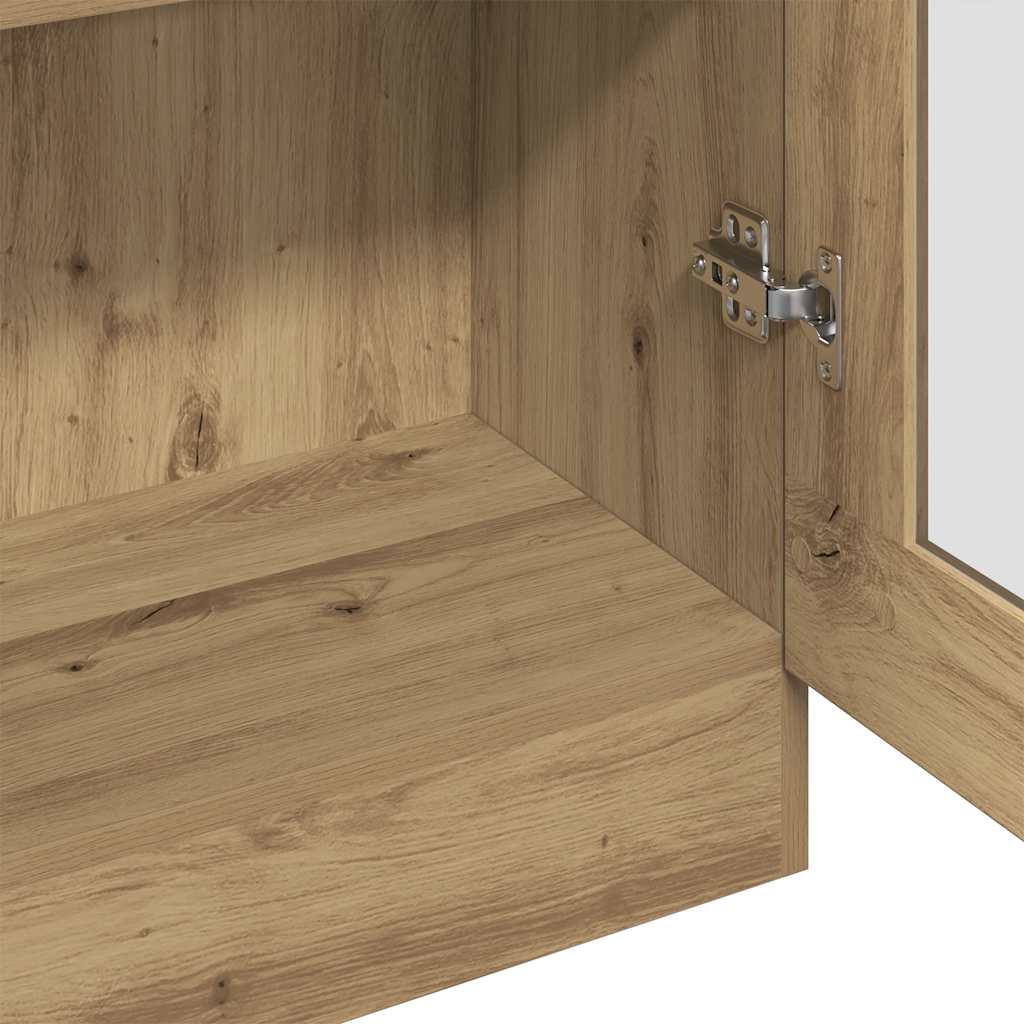 Credenza Alta Rovere Artigianale 82,5x30,5x185 cm in Truciolato | homemem39