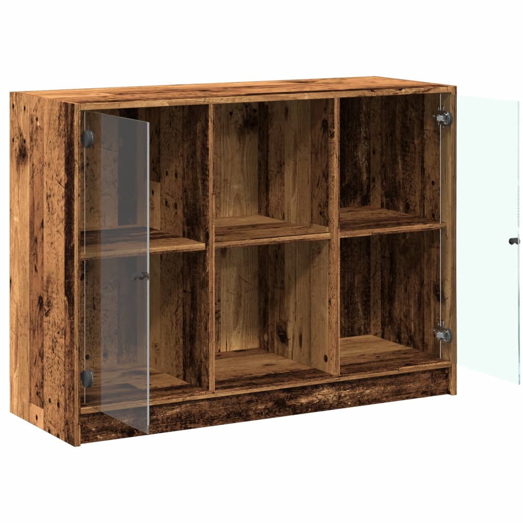 Credenza Legno Antico 102x37x75,5 cm in Legno Multistrato - homemem39