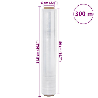 Film Estensibile 2 pz Trasparente 30 μm 50 cm x 300 m | homemem39