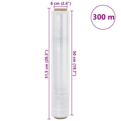 Film Estensibile 6 pz Trasparente 20 μm 50 cm x 300 m