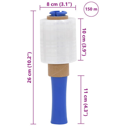 Film Estensibili 50 pz Trasparenti 23 μm 10 cm x 150 m | homemem39