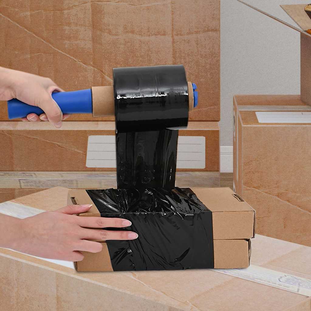 Film Estensibili 10 pz Nero 23 μm 10 cm x 300 m