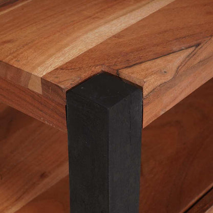 Mobile TV Marrone 110 x 30 x 40 cm legno massello di acacia | homemem39