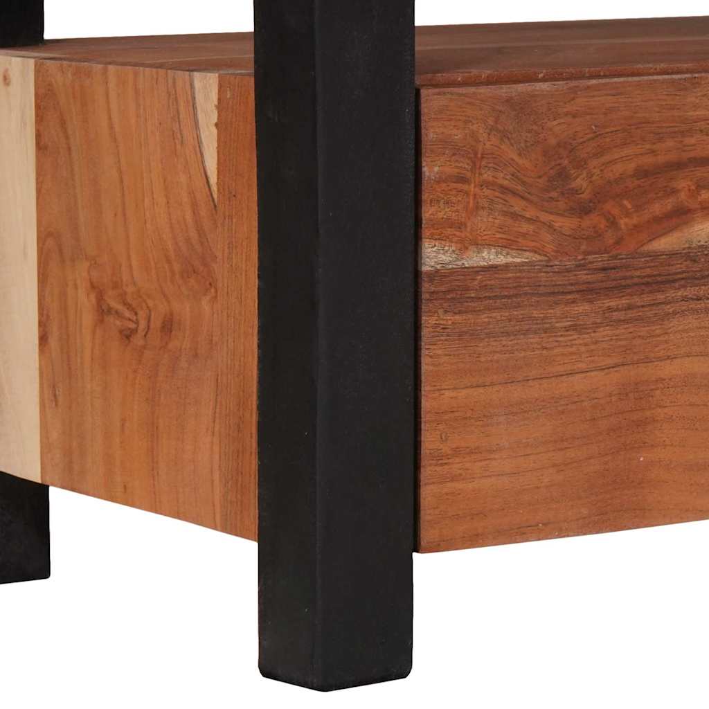 Mobile TV Marrone 110 x 30 x 40 cm legno massello di acacia