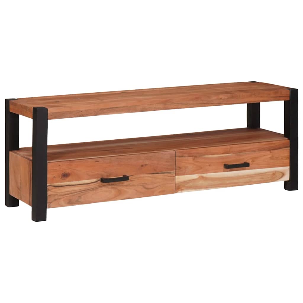 Mobile TV Marrone 110 x 30 x 40 cm legno massello di acacia | homemem39