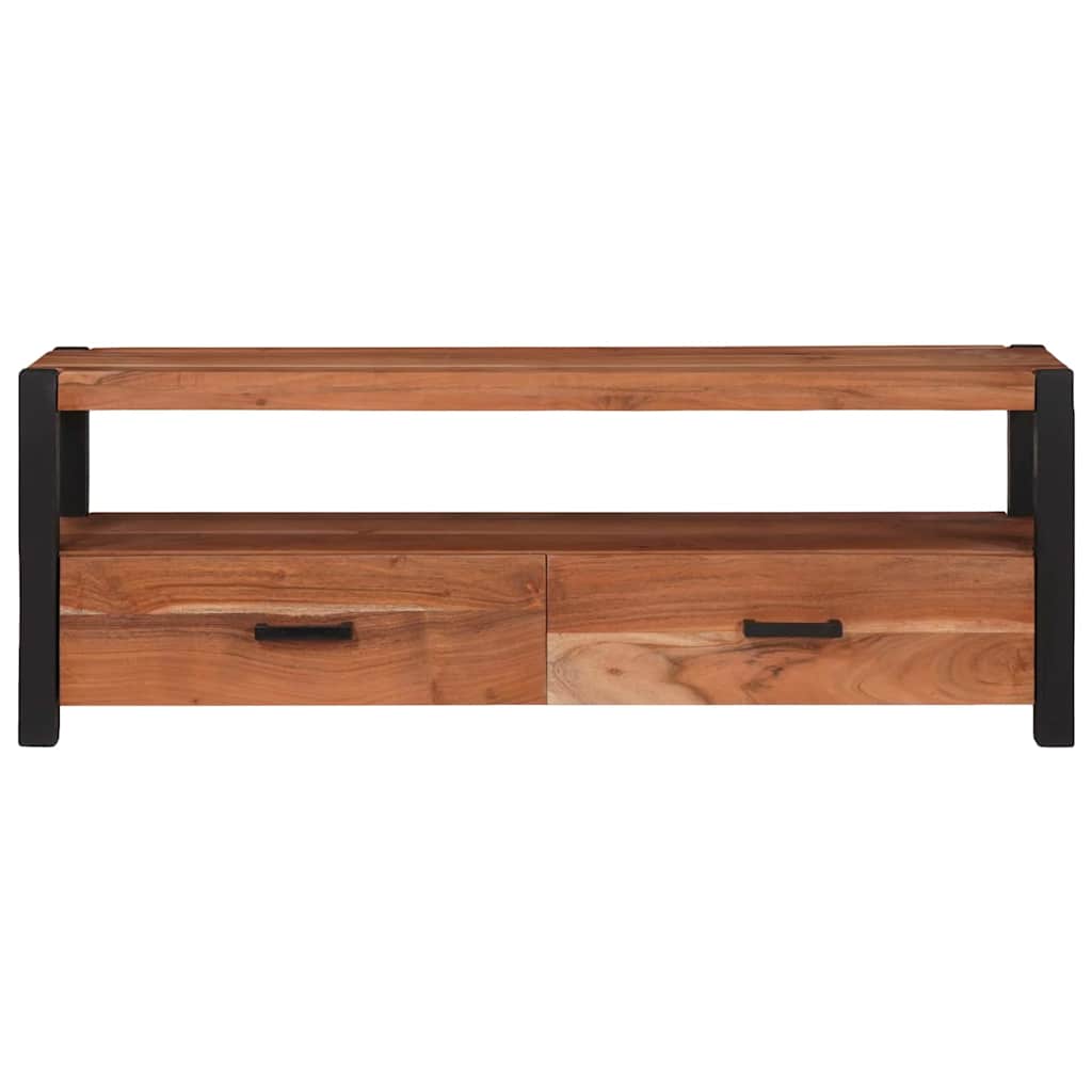 Mobile TV Marrone 110 x 30 x 40 cm legno massello di acacia | homemem39