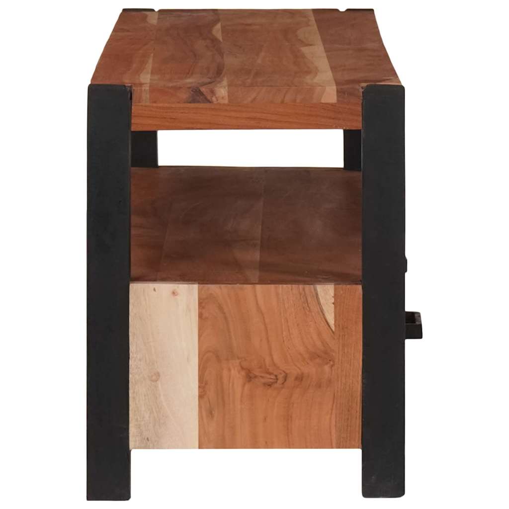 Mobile TV Marrone 110 x 30 x 40 cm legno massello di acacia | homemem39