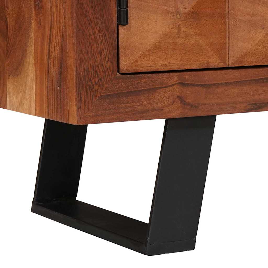 Mobile TV con lo scaffale marrone ambrato 112 x 30 x 48 cm | homemem39