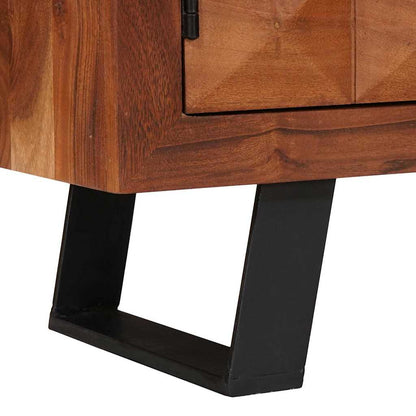 Mobile TV con lo scaffale marrone ambrato 112 x 30 x 48 cm | homemem39