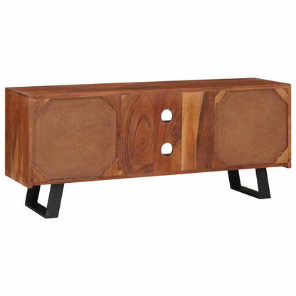 Mobile TV con lo scaffale marrone ambrato 112 x 30 x 48 cm | homemem39
