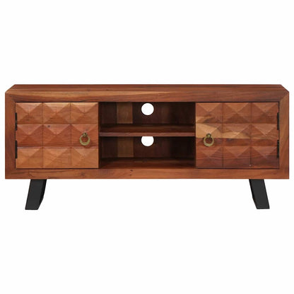 Mobile TV con lo scaffale marrone ambrato 112 x 30 x 48 cm