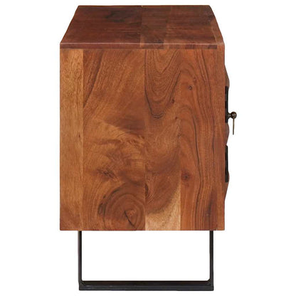 Mobile TV con lo scaffale marrone ambrato 112 x 30 x 48 cm | homemem39