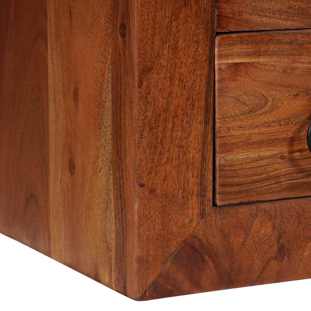 Credenza Marrone 80 x 30 x 55 cm Legno di Acacia Massello