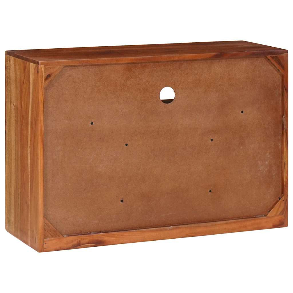 Credenza Marrone 80 x 30 x 55 cm Legno di Acacia Massello