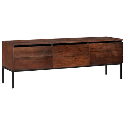 Mobile TV con cassetto marrone ambrato 110 x 30 x 36 cm