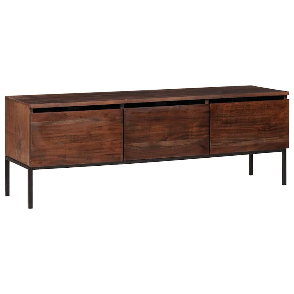 Mobile TV con cassetto marrone ambrato 110 x 30 x 36 cm
