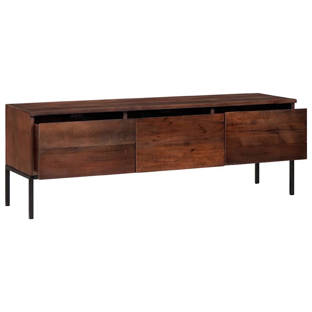 Mobile TV con cassetto marrone ambrato 110 x 30 x 36 cm | homemem39