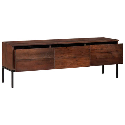Mobile TV con cassetto marrone ambrato 110 x 30 x 36 cm | homemem39