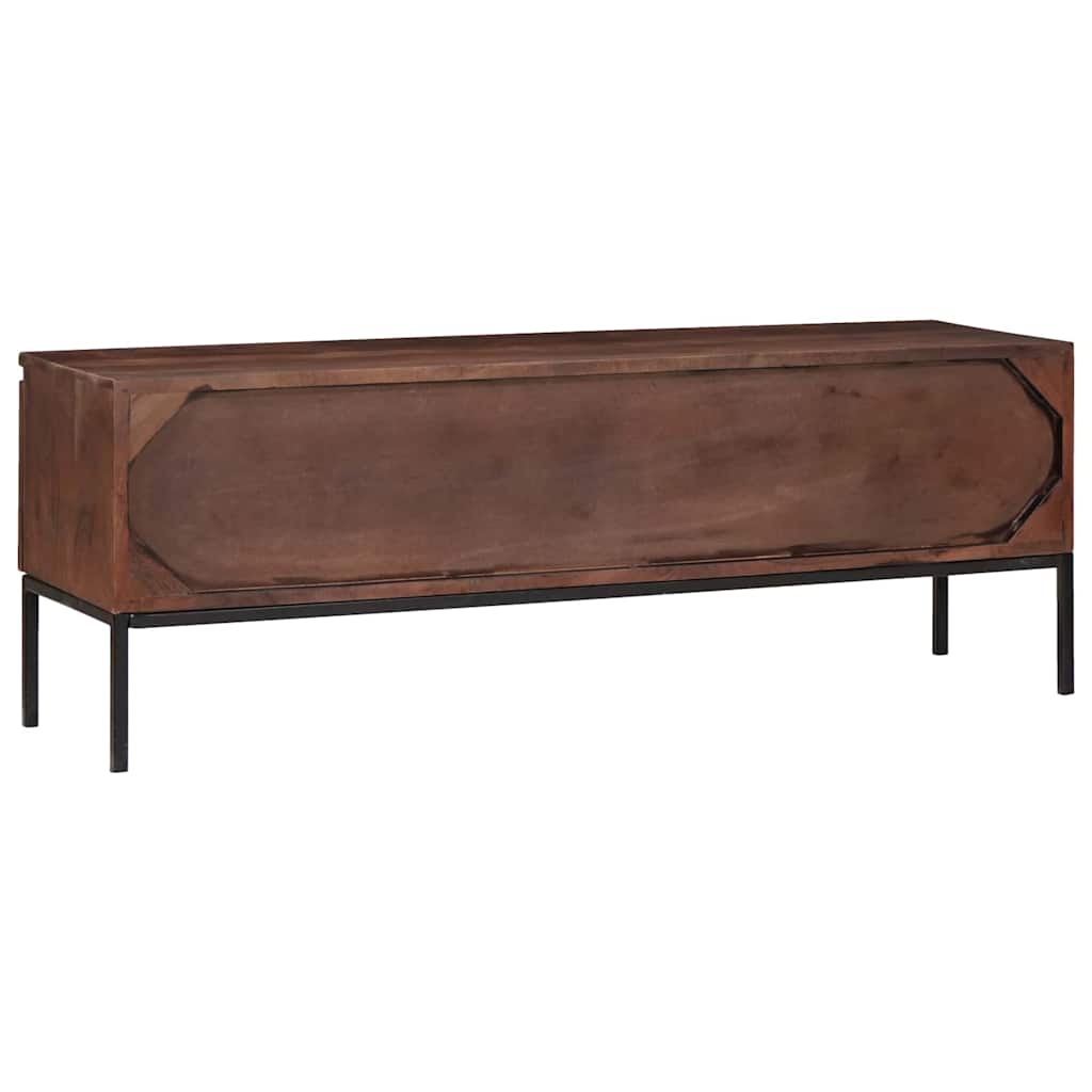Mobile TV con cassetto marrone ambrato 110 x 30 x 36 cm | homemem39