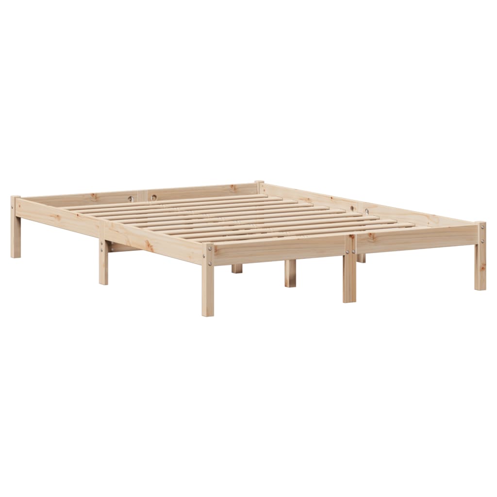 Letto Libreria senza Materasso 120x190cm Legno Massello di Pino - homemem39