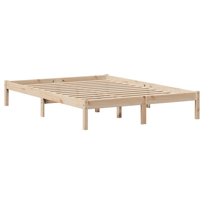 Letto Libreria senza Materasso 120x190cm Legno Massello di Pino - homemem39