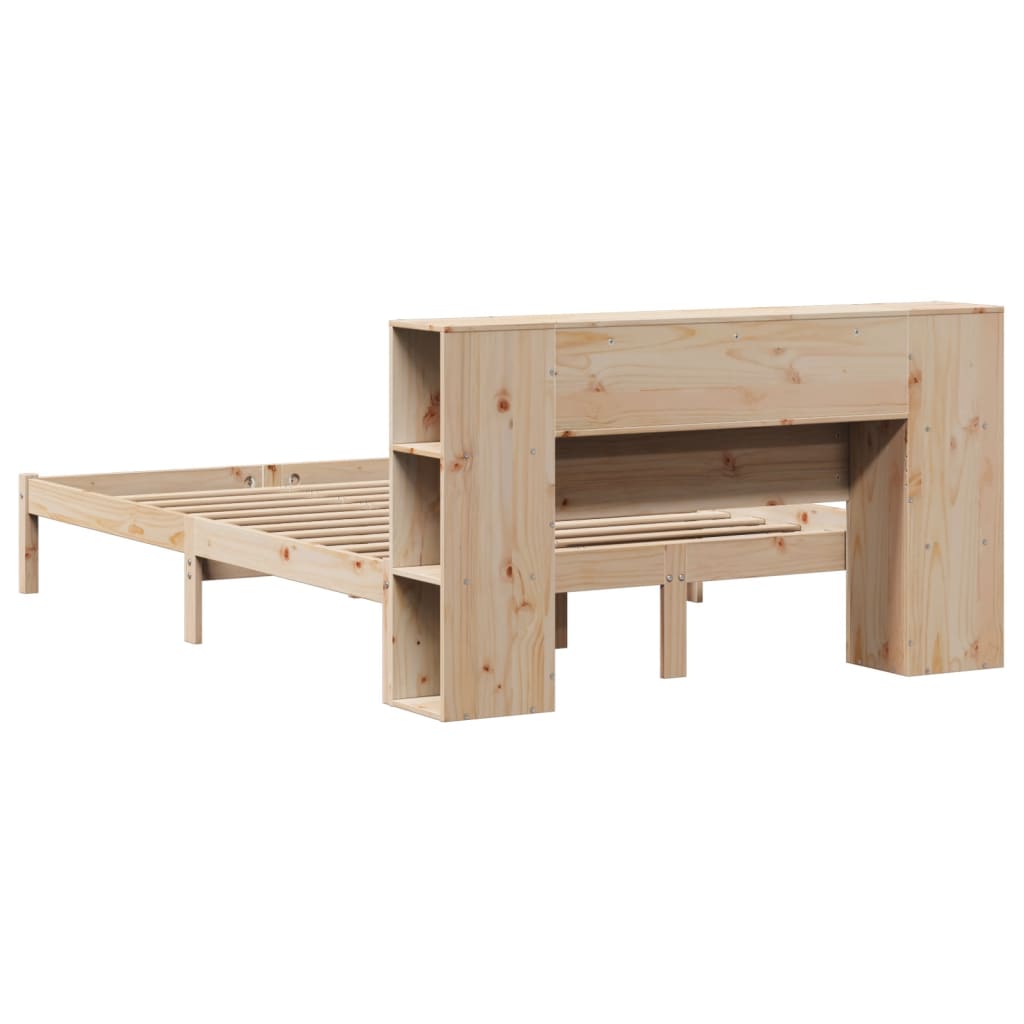 Letto Libreria senza Materasso 120x190cm Legno Massello di Pino - homemem39