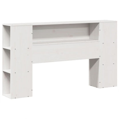 Letto Libreria senza Materasso Bianco 140x190 cm Legno di Pino - homemem39