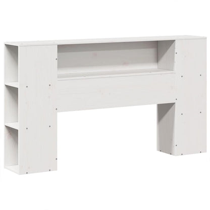 Letto Libreria senza Materasso Bianco 160x200 cm Legno di Pino | homemem39