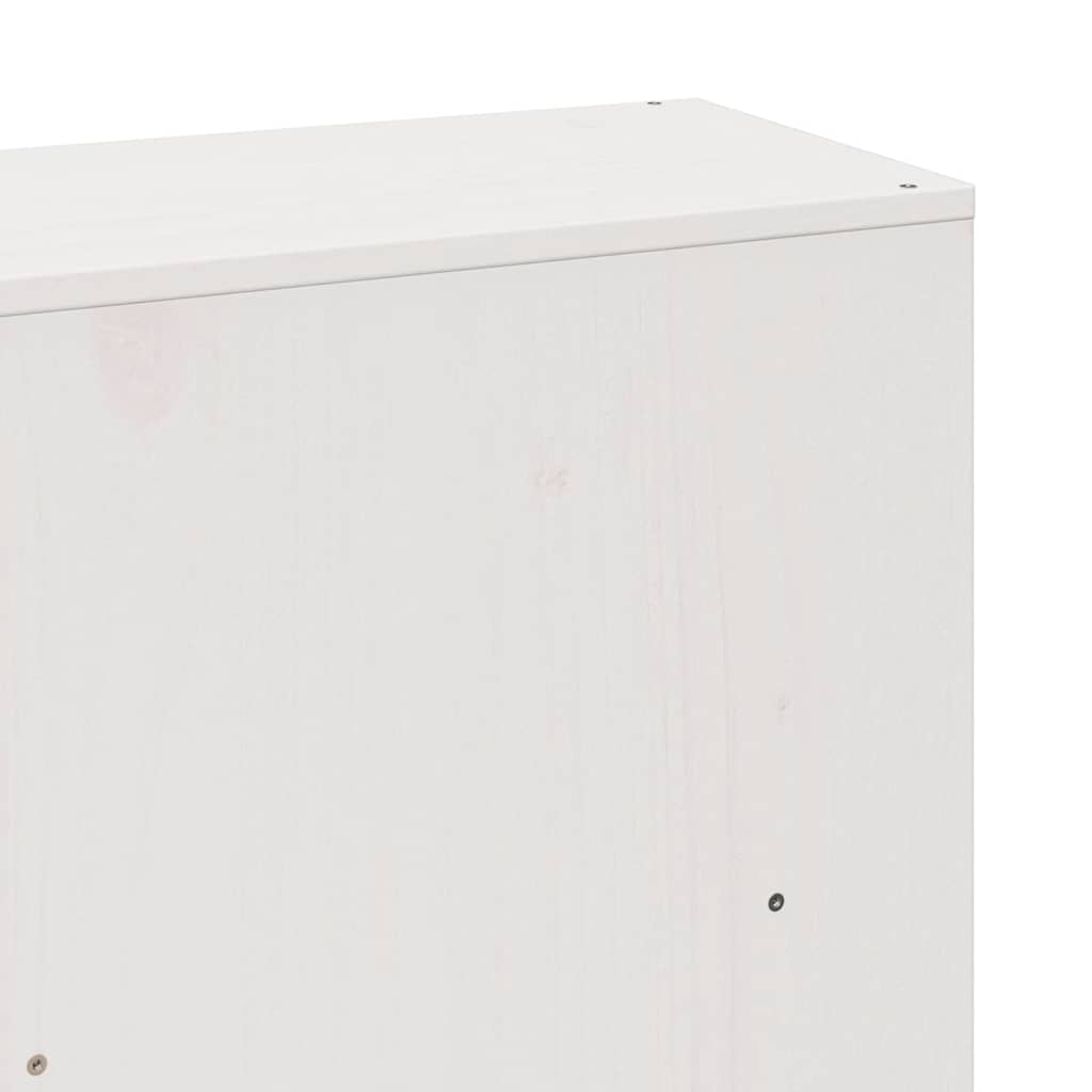 Letto Libreria senza Materasso Bianco 200x200 cm Legno di Pino - homemem39