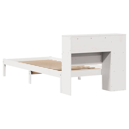 Letto con Libreria senza Materasso 75x190 cm in Legno Pino | homemem39