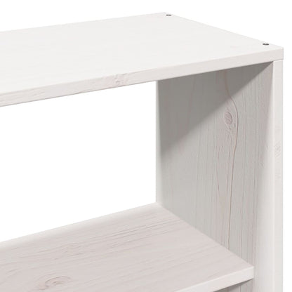 Letto Libreria senza Materasso Bianco 140x190 cm Legno di Pino