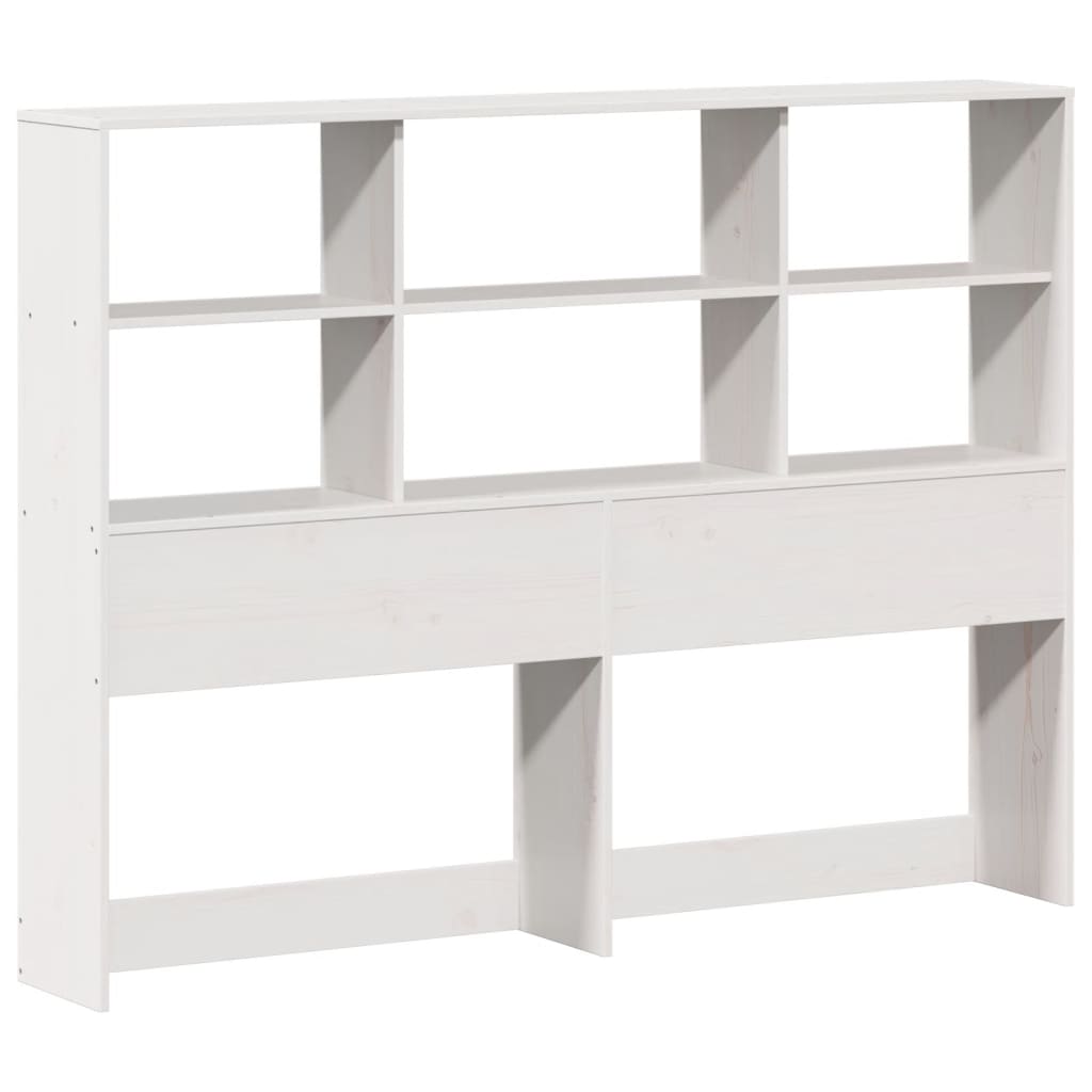 Letto Libreria senza Materasso Bianco 160x200 cm Legno di Pino | homemem39