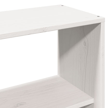 Letto Libreria senza Materasso Bianco 160x200 cm Legno di Pino | homemem39