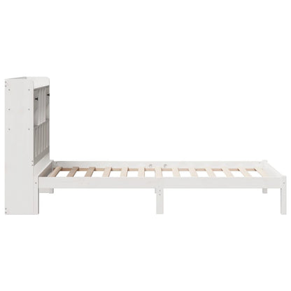 Letto con Libreria senza Materasso 75x190 cm in Legno Pino