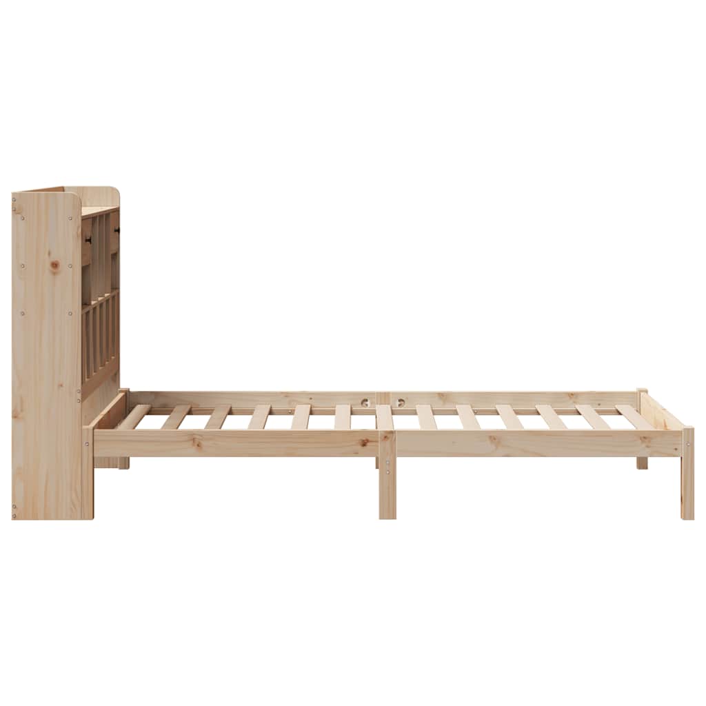 Letto Libreria senza Materasso 90x190 cm Legno Massello Pino | homemem39