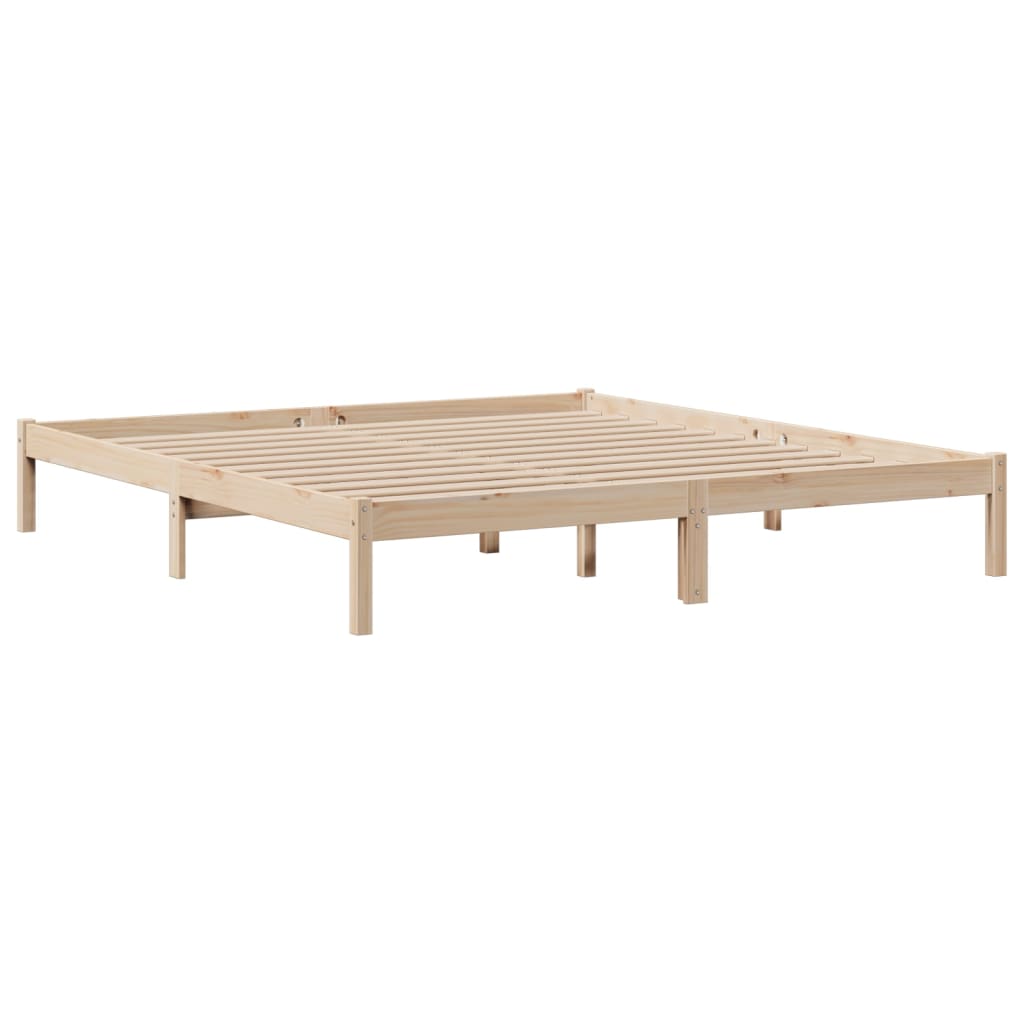 Letto Libreria senza Materasso 180x200 cm in Legno di Pino | homemem39