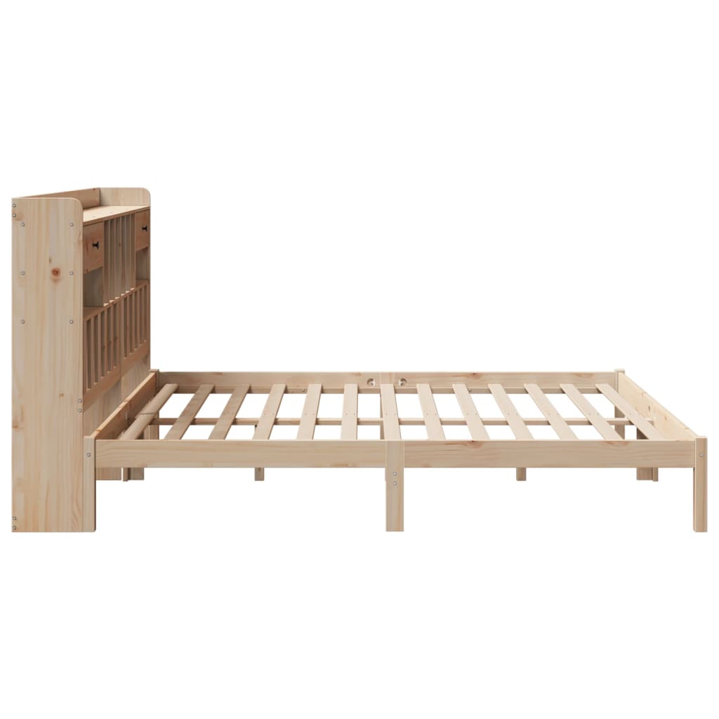 Letto Libreria senza Materasso 180x200 cm in Legno di Pino | homemem39