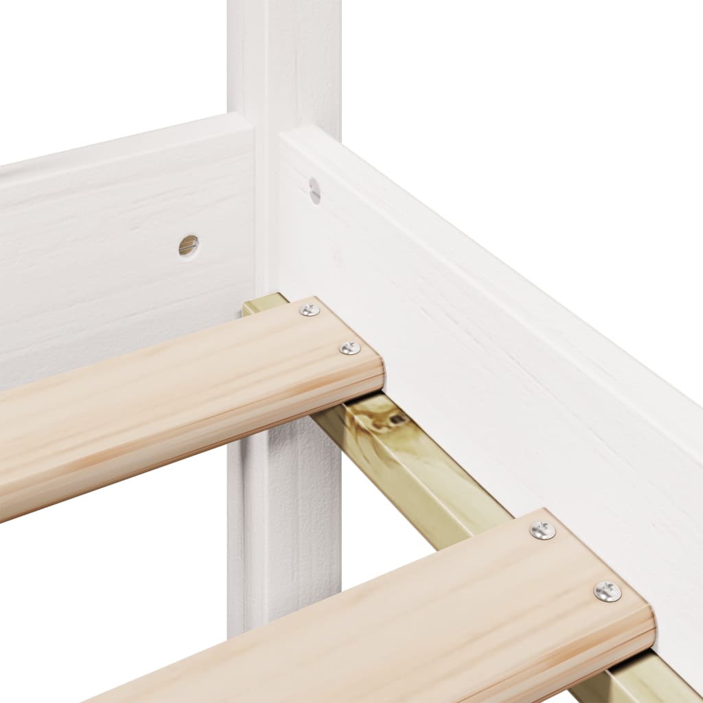 Letto con Libreria senza Materasso 75x190 cm in Legno Pino - homemem39