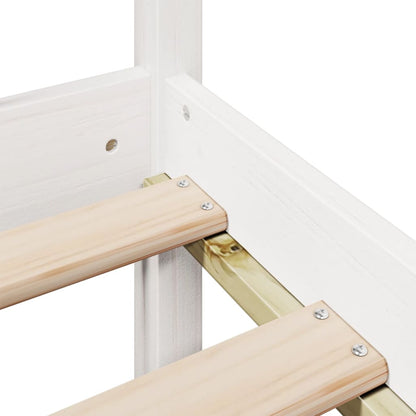 Letto Libreria senza Materasso Bianco 100x200 cm Legno di Pino - homemem39