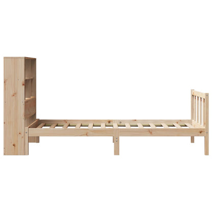 Letto Libreria senza Materasso 90x190 cm Legno Massello Pino - homemem39