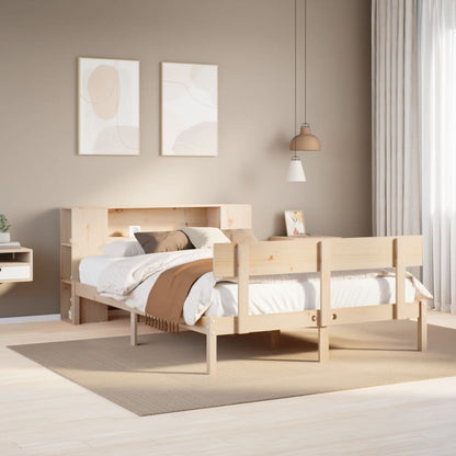 Letto Libreria senza Materasso 120x190cm Legno Massello di Pino - homemem39