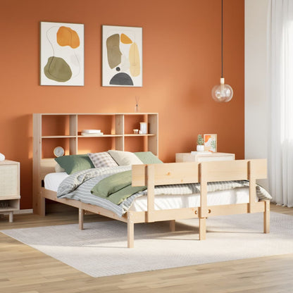 Letto Libreria senza Materasso 120x190cm Legno Massello di Pino