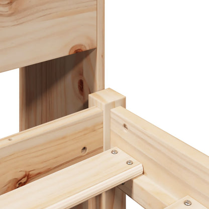 Giroletto con Libreria senza Materasso 75x190 cm in Legno Pino - homemem39