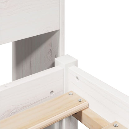 Letto con Libreria senza Materasso 75x190 cm in Legno Pino