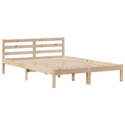 Letto Libreria senza Materasso 120x190cm Legno Massello di Pino