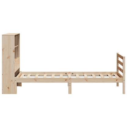 Letto Libreria senza Materasso 90x200 cm Legno Massello Pino - homemem39