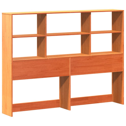 Letto Libreria senza Materasso Marrone Cera 120x190 cm Legno