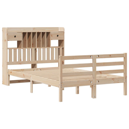 Letto Libreria senza Materasso 120x190cm Legno Massello di Pino