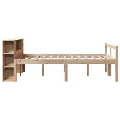 Letto Libreria senza Materasso 135x190 cm in Legno di Pino | homemem39