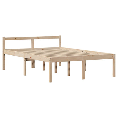 Letto Libreria senza Materasso 135x190 cm in Legno di Pino | homemem39